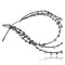 Certified Authentic 3 Strand Navajo .925 Sterling Silver Turquoise and Lapis Native American Necklace 15585-3