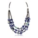 Certified Authentic 3 Strand Navajo .925 Sterling Silver Turquoise and Lapis Native American Necklace 371052432380 Certified Authentic 3 Strand Navajo .925 Sterling Silver Turquoise and Lapis Native American Necklace 371052432380
