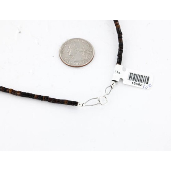 Certified Authentic 3 Strand Navajo .925 Sterling Silver Turquoise and Lapis Native American Necklace 371052432380 Certified Authentic 3 Strand Navajo .925 Sterling Silver Turquoise and Lapis Native American Necklace 371052432380