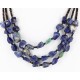Certified Authentic 3 Strand Navajo .925 Sterling Silver Turquoise and Lapis Native American Necklace 371056610349 Certified Authentic 3 Strand Navajo .925 Sterling Silver Turquoise and Lapis Native American Necklace 371056610349