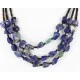 Certified Authentic 3 Strand Navajo .925 Sterling Silver Turquoise and Lapis Native American Necklace 371056610349 Certified Authentic 3 Strand Navajo .925 Sterling Silver Turquoise and Lapis Native American Necklace 371056610349