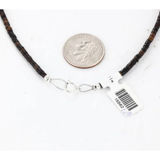 Certified Authentic 3 Strand Navajo .925 Sterling Silver Turquoise and Lapis Native American Necklace 371056610349 Certified Authentic 3 Strand Navajo .925 Sterling Silver Turquoise and Lapis Native American Necklace 371056610349