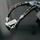 Certified Authentic 2 Strand Navajo .925 Sterling Silver Turquoise and Lapis Native American Necklace 390714194377