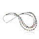 Certified Authentic 3 Strand Navajo .925 Sterling Silver Turquoise and Multicolor Stones Native American Necklace 370994962469 Certified Authentic 3 Strand Navajo .925 Sterling Silver Turquoise and Multicolor Stones Native American Necklace 370994962469