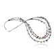 Certified Authentic 3 Strand Navajo .925 Sterling Silver Turquoise and Multicolor Stones Native American Necklace 370994962469 Certified Authentic 3 Strand Navajo .925 Sterling Silver Turquoise and Multicolor Stones Native American Necklace 370994962469