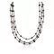 Certified Authentic 3 Strand Navajo .925 Sterling Silver Turquoise and Tigers Eye Native American Necklace 15401-15