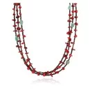 Certified Authentic 3 Strand Navajo .925 Sterling Silver Turquoise Coral 21 Native American Necklace 371055049370