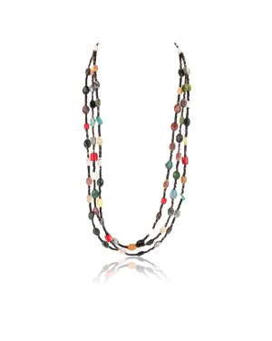 Certified Authentic 3 Strand Navajo .925 Sterling Silver Turquoise Multicolor 22 Native American Necklace 390809887505