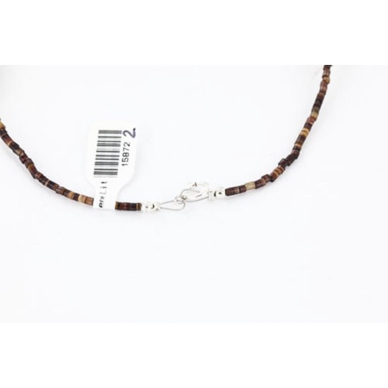 Certified Authentic 3 Strand Navajo .925 Sterling Silver Turquoise Multicolor 22 Native American Necklace 390809887505 All Products 15872-2 390809887505 (by LomaSiiva)