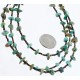 Certified Authentic 3 Strand Navajo .925 Sterling Silver Turquoise Native American Necklace 371003989648