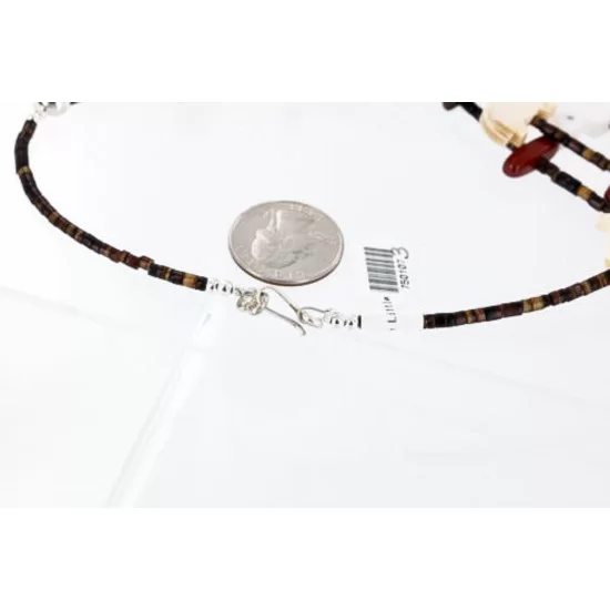 Certified Authentic 3 Strand Navajo .925 Sterling Silver Turquoise Native American Necklace 371004040701 Certified Authentic 3 Strand Navajo .925 Sterling Silver Turquoise Native American Necklace 371004040701