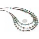 Certified Authentic 3 Strand Navajo .925 Sterling Silver Turquoise Native American Necklace 371004961001 Certified Authentic 3 Strand Navajo .925 Sterling Silver Turquoise Native American Necklace 371004961001