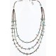Certified Authentic 3 Strand Navajo .925 Sterling Silver Turquoise Native American Necklace 371004961001 Certified Authentic 3 Strand Navajo .925 Sterling Silver Turquoise Native American Necklace 371004961001