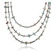 Certified Authentic 3 Strand Navajo .925 Sterling Silver Turquoise Native American Necklace 371004961001 Certified Authentic 3 Strand Navajo .925 Sterling Silver Turquoise Native American Necklace 371004961001