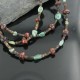 Certified Authentic 3 Strand Navajo .925 Sterling Silver Turquoise Tigers Eye 643 Native American Necklace 390669830581