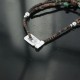 Certified Authentic 3 Strand Navajo .925 Sterling Silver Turquoise Tigers Eye 643 Native American Necklace 390669830581