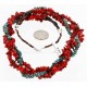 Certified Authentic 3 Strand Twisted Navajo .925 Sterling Silver Turquoise and CORAL Native American Necklace 390835776735 Certified Authentic 3 Strand Twisted Navajo .925 Sterling Silver Turquoise and CORAL Native American Necklace 390835776735