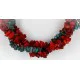 Certified Authentic 3 Strand Twisted Navajo .925 Sterling Silver Turquoise and CORAL Native American Necklace 390835776735