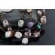 Certified Authentic 5 Strand Navajo .925 Sterling Silver Amethyst, Agate and Turquoise Native American Necklace 390747396537