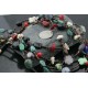 Certified Authentic 5 Strand Navajo .925 Sterling Silver Turquoise and Multicolor Stones Native American Necklace 15585-27 Certified Authentic 5 Strand Navajo .925 Sterling Silver Turquoise and Multicolor Stones Native American Necklace 15585-27