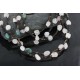 Certified Authentic 5 Strand Navajo .925 Sterling Silver Turquoise and Quartz Native American Necklace 1530-50