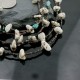 Certified Authentic 5 Strand Navajo .925 Sterling Silver WHITE Turquoise Turquoise Native American Necklace 1530-43 Certified Authentic 5 Strand Navajo .925 Sterling Silver WHITE Turquoise Turquoise Native American Necklace 1530-43