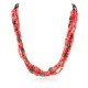 Certified Authentic 5 Strand Twisted Navajo .925 Sterling Silver Turquoise and Coral Native American Necklace 1594055 Certified Authentic 5 Strand Twisted Navajo .925 Sterling Silver Turquoise and Coral Native American Necklace 1594055