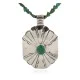 Certified Authentic .925 Sterling Silver and Nickel Handmade Navajo Natural Turquoise Native American Necklace 13130-4-10054-4 Certified Authentic .925 Sterling Silver and Nickel Handmade Navajo Natural Turquoise Native American Necklace 13130-4-10054-4