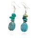 Certified Authentic .925 Sterling Silver Hooks Dangle Natural Turquoise Native American Earrings 18137-3 Certified Authentic .925 Sterling Silver Hooks Dangle Natural Turquoise Native American Earrings 18137-3