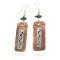 Certified Authentic .925 Sterling Silver Hooks Handmade Navajo Natural Turquoise Native American Pure Copper Dangle Earrings 18210-3
