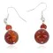 Certified Authentic .925 Sterling Silver Hooks Natural Carnelian Dangle Native American Earrings 18155
