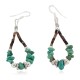 Certified Authentic .925 Sterling Silver Hooks Natural Turquoise Heishi Hoop Native American Dangle Earrings 18263-12 Certified Authentic .925 Sterling Silver Hooks Natural Turquoise Heishi Hoop Native American Dangle Earrings 18263-12