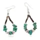 Certified Authentic .925 Sterling Silver Hooks Natural Turquoise Heishi Hoop Native American Dangle Earrings 18263-12 Certified Authentic .925 Sterling Silver Hooks Natural Turquoise Heishi Hoop Native American Dangle Earrings 18263-12