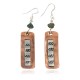 Certified Authentic .925 Sterling Silver Hooks Navajo Handmade Natural Turquoise Native American Pure Copper Dangle Earrings 18210-6 Certified Authentic .925 Sterling Silver Hooks Navajo Handmade Natural Turquoise Native American Pure Copper Dangle Earrings 18210-6