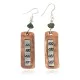 Certified Authentic .925 Sterling Silver Hooks Navajo Handmade Natural Turquoise Native American Pure Copper Dangle Earrings 18210-6 Certified Authentic .925 Sterling Silver Hooks Navajo Handmade Natural Turquoise Native American Pure Copper Dangle Earrings 18210-6