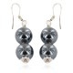 Certified Authentic .925 Sterling Silver Hooks Navajo Hook Natural Hematite Native American Earrings 18072-54 Certified Authentic .925 Sterling Silver Hooks Navajo Hook Natural Hematite Native American Earrings 18072-54