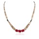 Certified Authentic .925 Sterling Silver Navajo Coral Natural Graduated Heishi Turquoise Native American Necklace 17083-09 Certified Authentic .925 Sterling Silver Navajo Coral Natural Graduated Heishi Turquoise Native American Necklace 17083-09