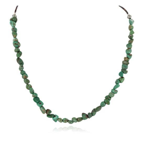 Certified Authentic .925 Sterling Silver Navajo Handmade Natural Turquoise Native American Necklace 10054-5 Certified Authentic .925 Sterling Silver Navajo Handmade Natural Turquoise Native American Necklace 10054-5