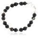 Certified Authentic .925 Sterling Silver Navajo Natural Black Agate Native American Bracelet 13040-3 Certified Authentic .925 Sterling Silver Navajo Natural Black Agate Native American Bracelet 13040-3