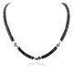 Certified Authentic .925 Sterling Silver Navajo Natural Graduated Heishi Amethyst Native American Necklace 15151-169