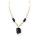 Certified Authentic .925 Sterling Silver Navajo Natural Graduated Melon Shell Black Onyx Native American Necklace 17085 Certified Authentic .925 Sterling Silver Navajo Natural Graduated Melon Shell Black Onyx Native American Necklace 17085