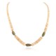Certified Authentic .925 Sterling Silver Navajo Natural Graduated Melon Shell Turquoise Native American Necklace 18108-75