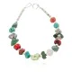 Certified Authentic .925 Sterling Silver Navajo Natural Turquoise and Multicolor Stones Native American Bracelet 12907-3 Certified Authentic .925 Sterling Silver Navajo Natural Turquoise and Multicolor Stones Native American Bracelet 12907-3