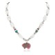 Certified Authentic Bear Navajo .925 Sterling Silver Natural Turquoise Spiny Oyster and Charoite Native American Necklace 15204 Certified Authentic Bear Navajo .925 Sterling Silver Natural Turquoise Spiny Oyster and Charoite Native American Necklace 15204