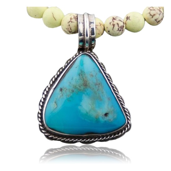 Certified Authentic Ben T Navajo .925 Sterling Silver Turquoise Native American Necklace 371258085938 Certified Authentic Ben T Navajo .925 Sterling Silver Turquoise Native American Necklace 371258085938