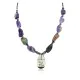 Certified Authentic Bird Inlay Navajo .925 Sterling Silver Natural Turquoise Amethyst Mother of Pearl Hematite Native American Necklace 16092-4 Certified Authentic Bird Inlay Navajo .925 Sterling Silver Natural Turquoise Amethyst Mother of Pearl Hematite Native American Necklace 16092-4