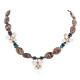 Certified Authentic Butterfly Navajo .925 Sterling Silver Natural Turquoise Jasper Hematite Wood Native American Necklace 750199-9 Certified Authentic Butterfly Navajo .925 Sterling Silver Natural Turquoise Jasper Hematite Wood Native American Necklace 750199-9