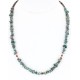 Certified Authentic C Litte Navajo .925 Sterling Silver Natural Turquoise Coral Native American Necklace 15771-20