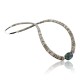 Certified Authentic C. Navajo .925 Sterling Silver Graduated Melon Shell and Turquoise Native American Necklace 15213-26 Certified Authentic C. Navajo .925 Sterling Silver Graduated Melon Shell and Turquoise Native American Necklace 15213-26