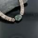 Certified Authentic C. Navajo .925 Sterling Silver Graduated Melon Shell and Turquoise Native American Necklace 15213-26 Certified Authentic C. Navajo .925 Sterling Silver Graduated Melon Shell and Turquoise Native American Necklace 15213-26